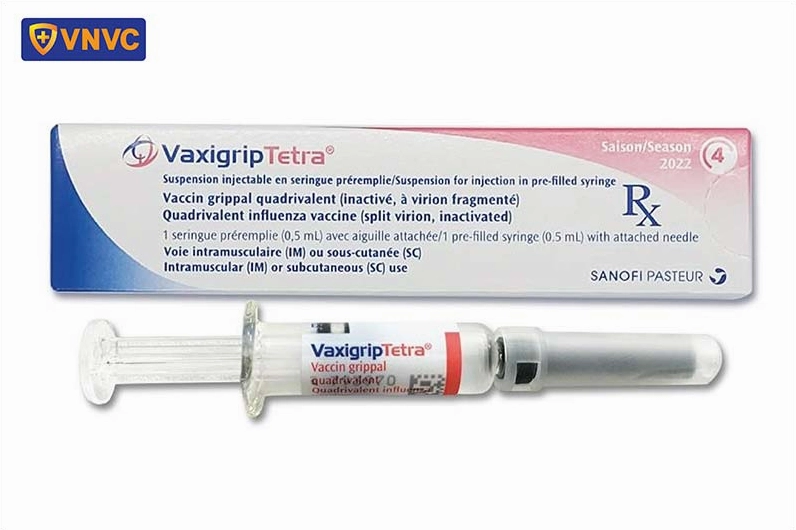 Hộp thuốc vacxin cúm Vaxigrip Tetra của Pháp