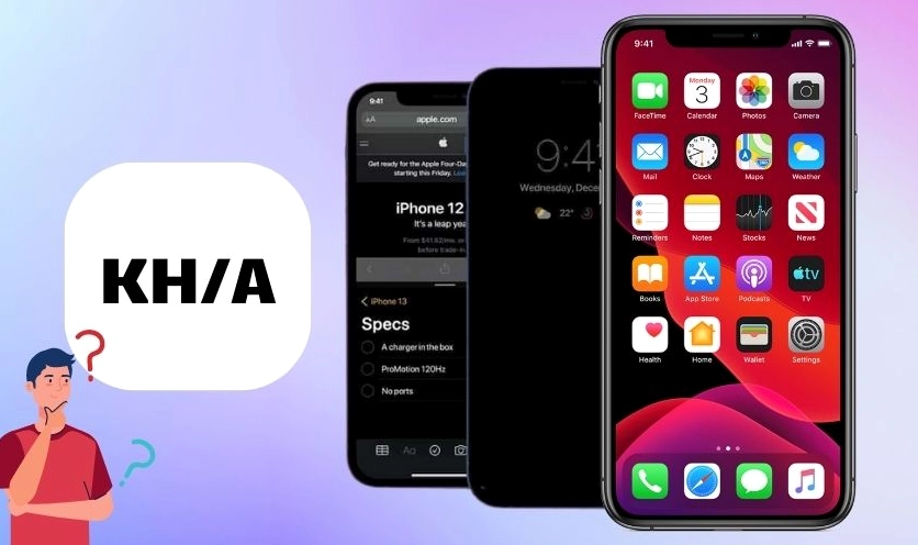 iPhone với ký hiệu KH/A