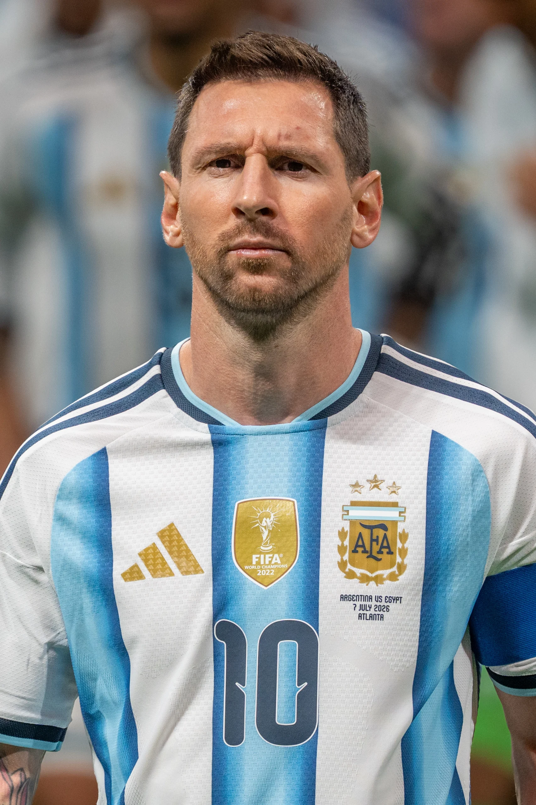 Lionel Messi ăn mừng chức vô địch World Cup cùng Argentina