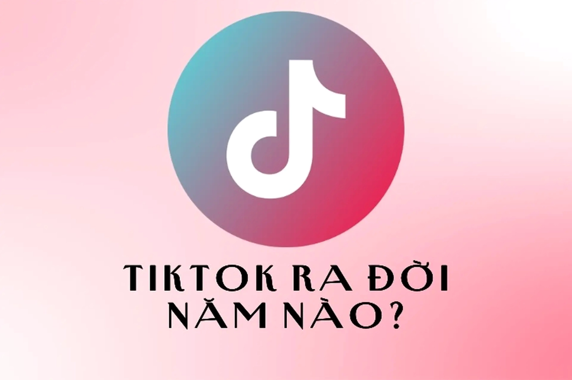 Logo TikTok và các thiết bị điện tử