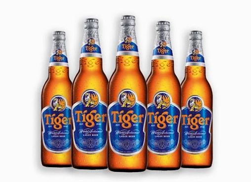 Lon bia Tiger bắt mắt
