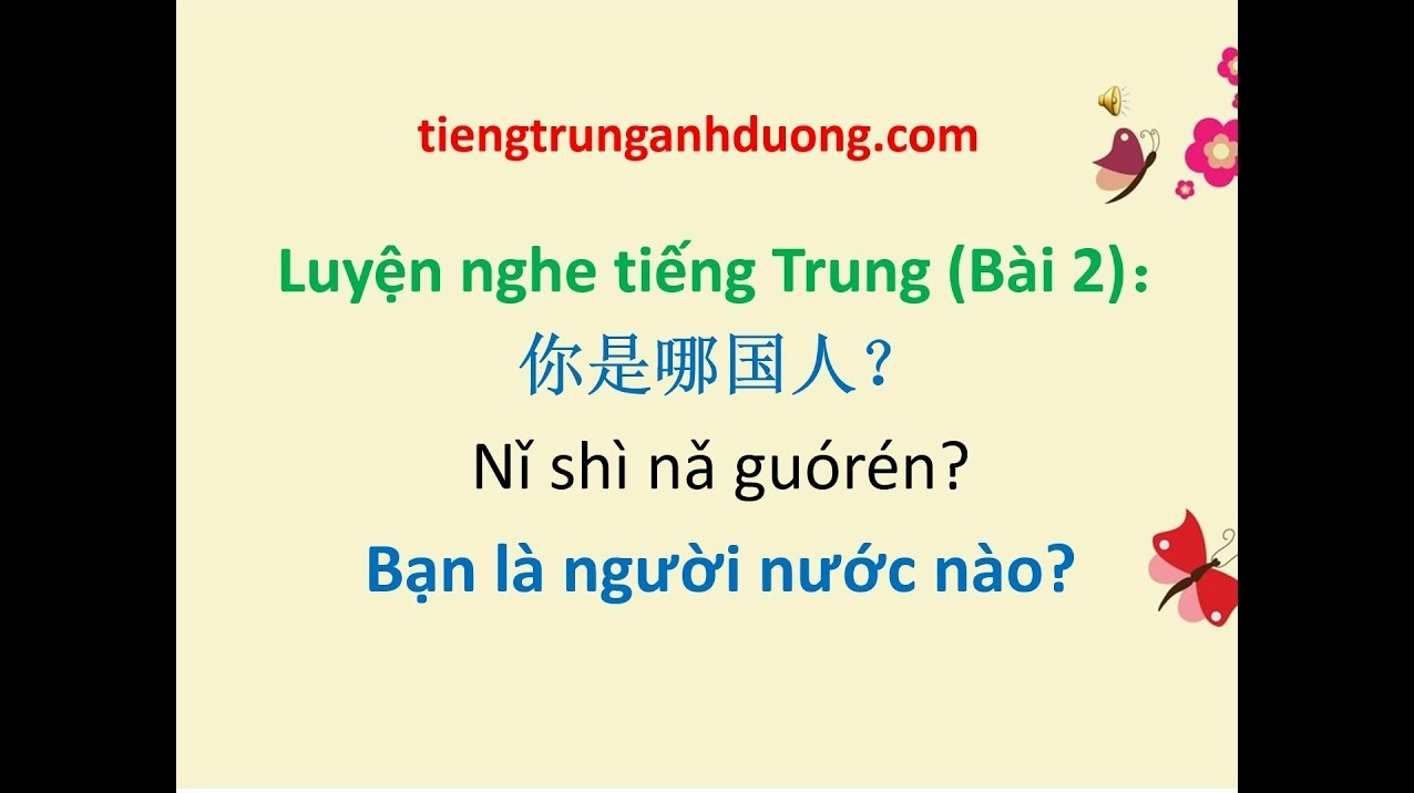 Lớp học tiếng Trung