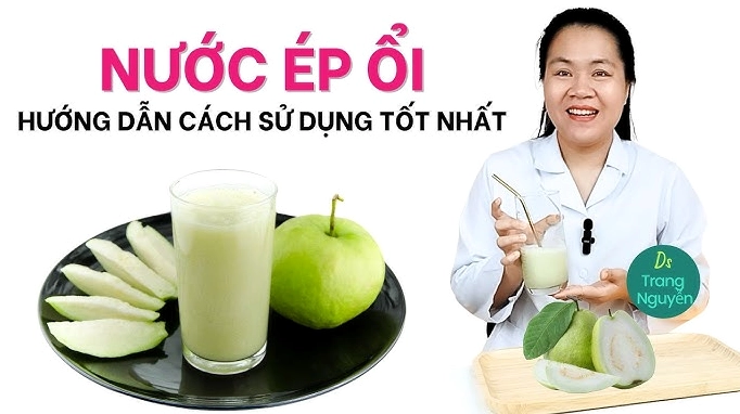 Ly nước ép ổi thơm ngon