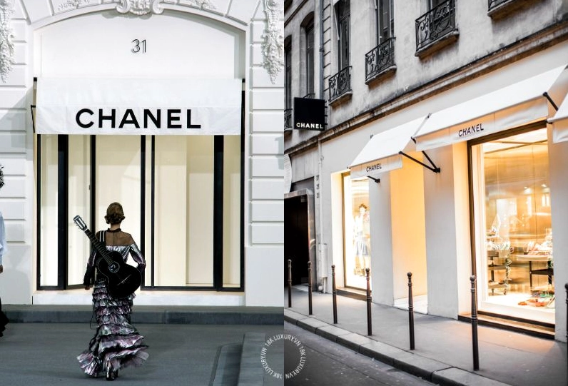 Người mẫu trình diễn bộ suit Chanel