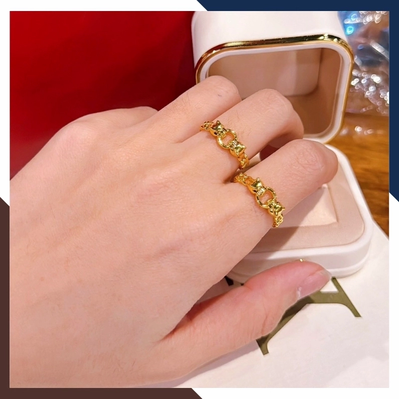 Nhẫn kim tiền vàng 24k 9999 mang lại may mắn