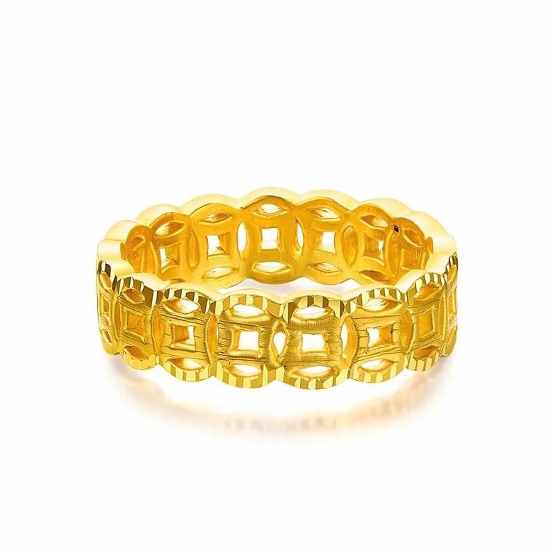 Nhẫn Kim Tiền Vàng 9999 Sang Trọng