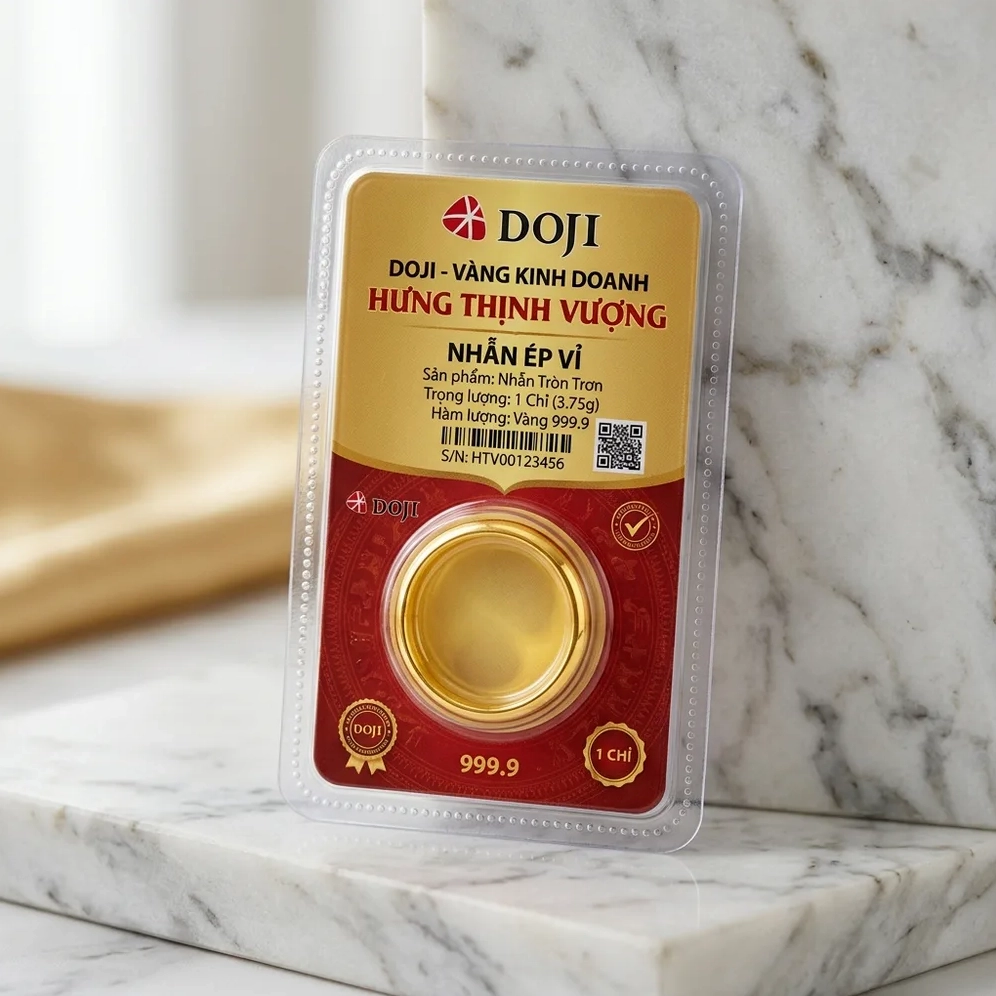 Nhẫn trơn Hưng Thịnh Vượng của Doji