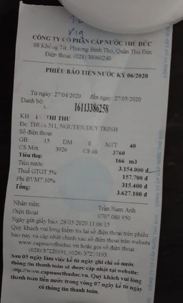 Quản lý chi phí nước kinh doanh