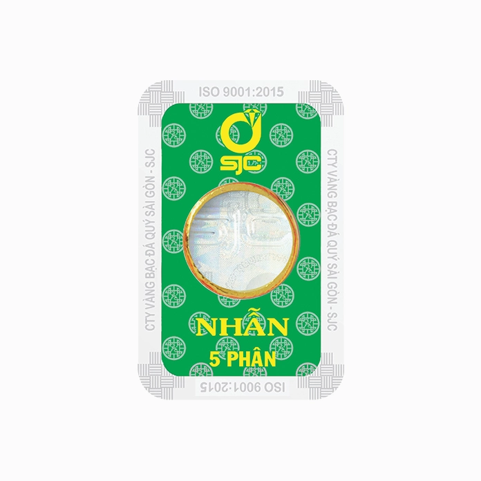 Sản phẩm vàng 5 phân của SJC
