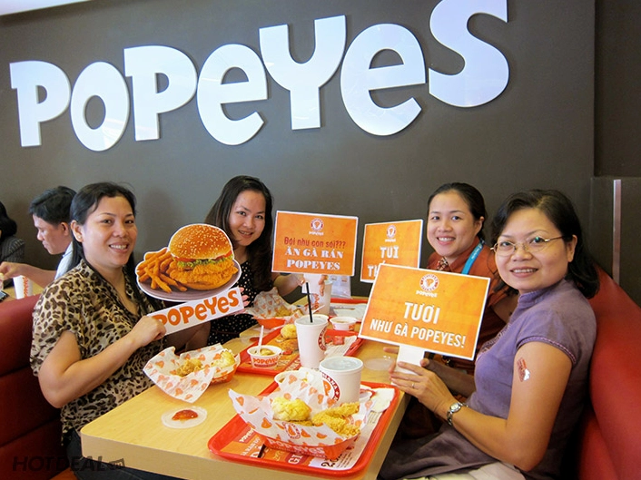 Sự hấp dẫn của các món ăn tại Popeyes