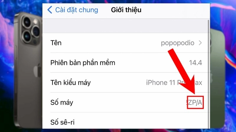 Tìm hiểu mã KH/A trên iPhone