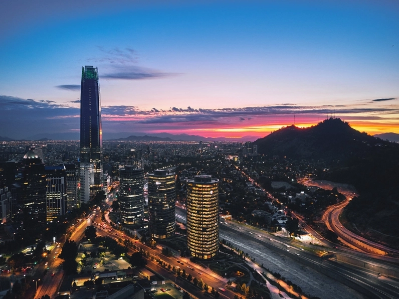 Toàn cảnh thành phố Santiago, Chile