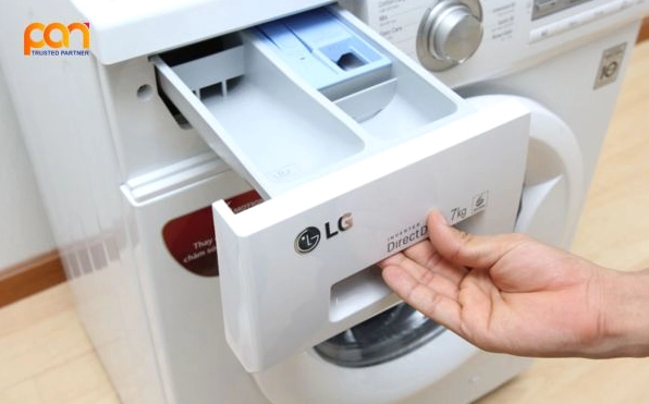 Tổng quan các ngăn chứa trên máy giặt