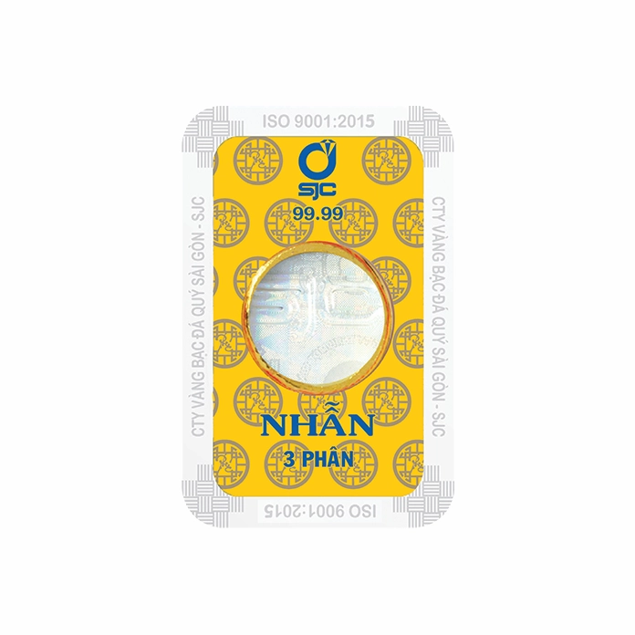 Trang sức 3 phân vàng 9999 SJC