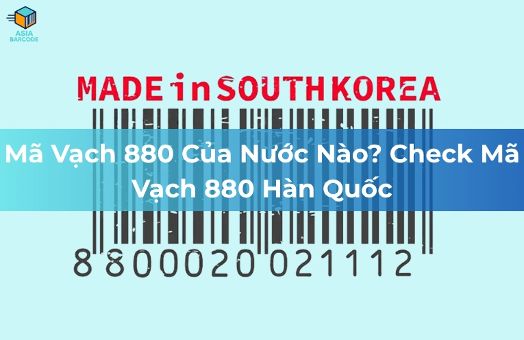 Ứng dụng quét mã vạch kiểm tra sản phẩm Hàn Quốc